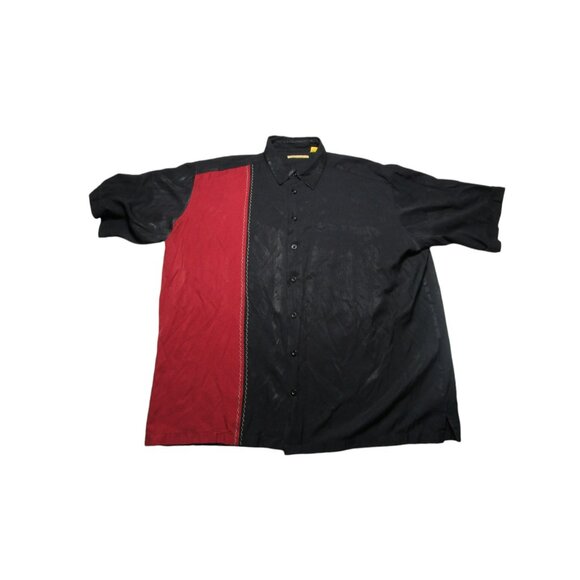 The Havavera Co. Men's Size - 2XLT Black Red Shirt Sleeve Button Down Bowling - Picture 2 of 7